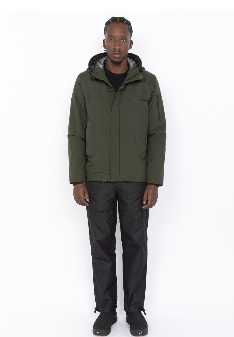 Schott OUTDOOR HOODED - Vinterjakker - kaki