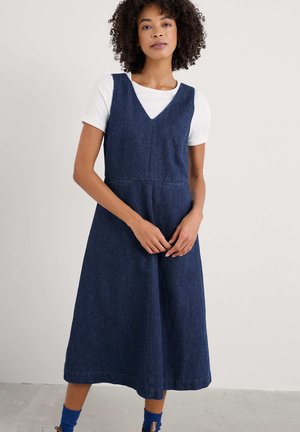 AUDREY - Denim dress - blue dark wash