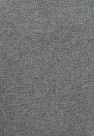 Gray fabric with a textured, woven appearance. Even color distribution with slight variations in shade throughout. Soft, matte finish.