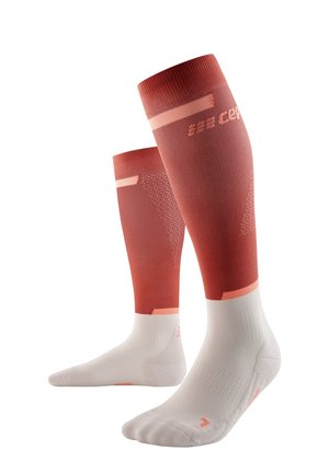 THE RUN COMPRESSION SOCKS KNEE-HIGH WOMEN - MADE IN GERMANY - Kniekousen - red off white