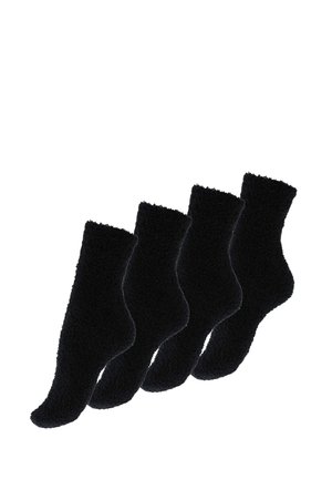 KUSCHEL 4 PAAR - Socks - schwarz schwarz