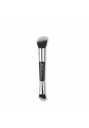 F122 DOUBLE-ENDED CONTOURING BRUSH PENNELLO VISO A DOPPIA PUNTA PER FONDOTINTA E CORRETTORI - Pennelli trucco - black