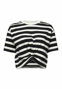 Esprit GESTREIFTES IM TWISTDESIGN - T-shirts med print - black