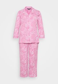 Lauren Ralph Lauren 3/4 SLEEVE CLASSIC NOTCH COLLAR - Σετ πιτζάμας - pink