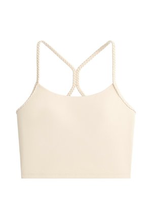 OYSHO, COMFORTLUX BRAIDED TANK TOP - Débardeur - sand