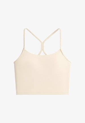 OYSHO, COMFORTLUX BRAIDED TANK TOP - Top - sand