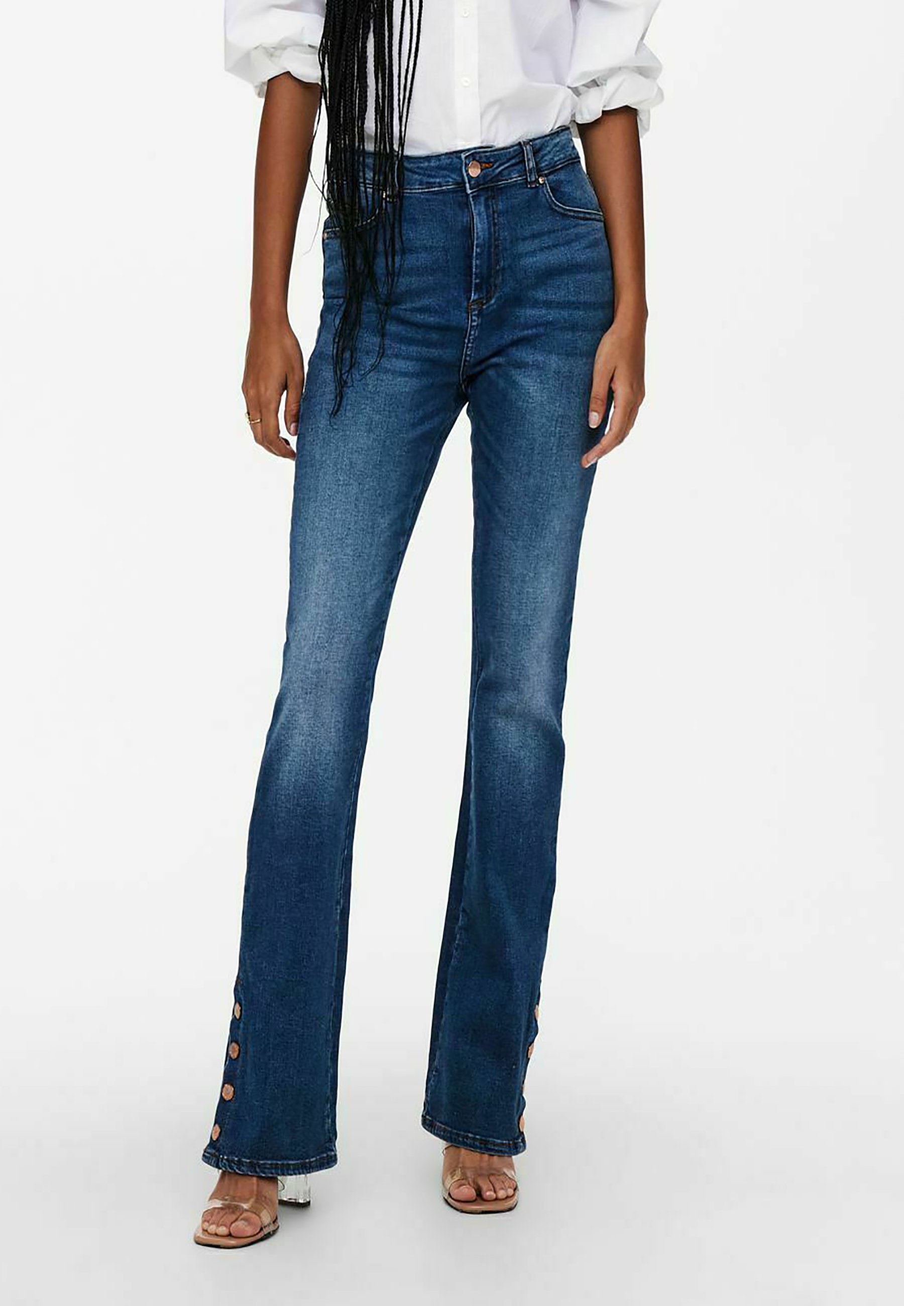 ONLY HUSH LIFE HW SLIT - Bootcut jeans 
