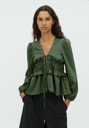PIPA - Camicetta - pine green black stripe