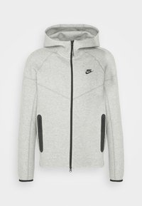 Majica s kapuljačom i patentnim zatvaračem -  grey heather/black