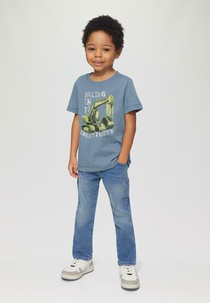MIT FRONT - Print T-shirt - blassblau