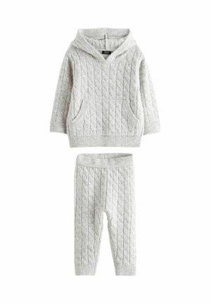 CABLE AND JOGGER SET - REGULAR FIT - Tepláky - grey