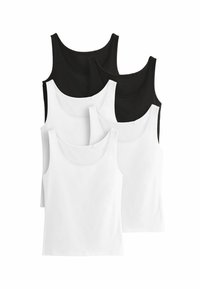 SCOOP NECK 5 PACK - REGULAR FIT - Top - white black