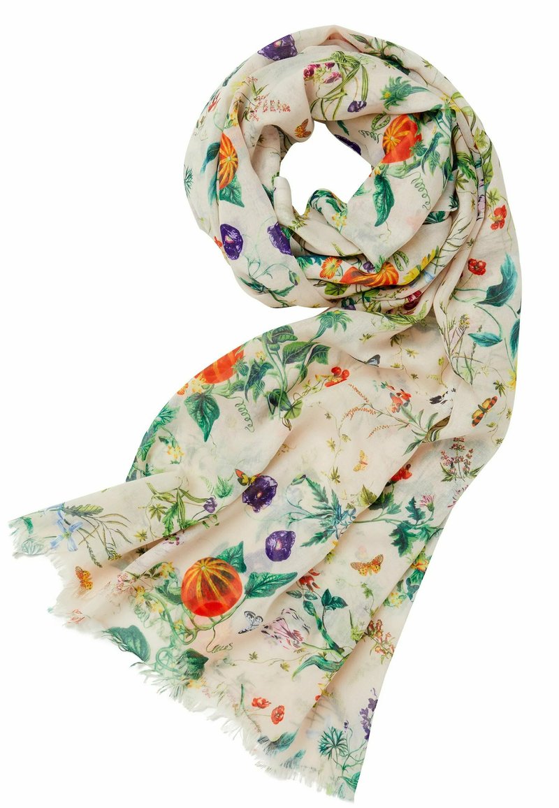 FABLE ENGLAND PUMPKIN GRANDPARENT Scarf ivory/multicoloured