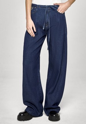 AURORA - Wide leg - dark blue