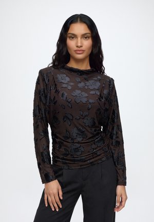 YAS, YASMARENA BATWING - Блуза с дълги ръкави - coffee bean