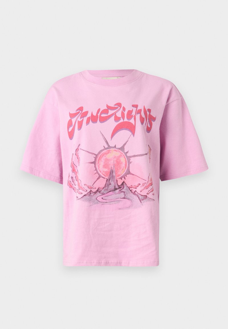 LOW LIGHTS STUDIOS® T-shirt print donkerroze