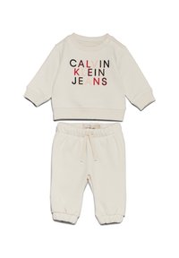 Calvin Klein Jeans CITY LOGO UNISEX SET - Püksid - whitecap gray
