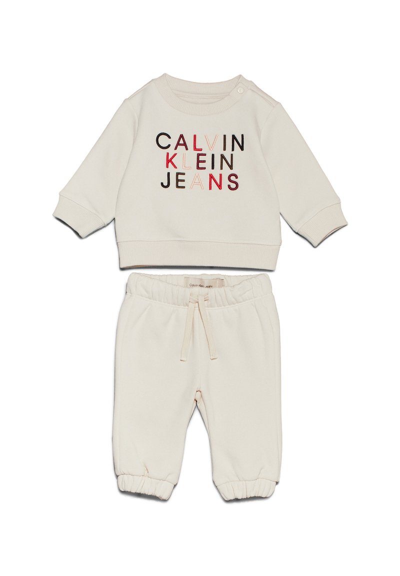 Calvin Klein Jeans CITY LOGO UNISEX SET - Püksid - whitecap gray