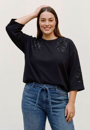 Vero Moda Curve, TOP VMCNIA TOP - T-shirt à manches longues - black