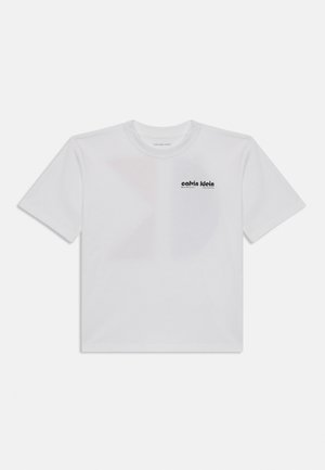 GEO BACKPRINT RELAXED TEE UNISEX - T-shirt imprimé - bright white