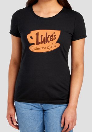Cotton Soul, GILMORE GIRLS LUKE'S LOGO - T-Shirt print - black