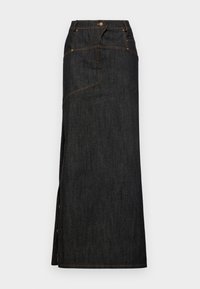 SIDE CLASP MAXI SKIRT - Maxi sukně - dark denim