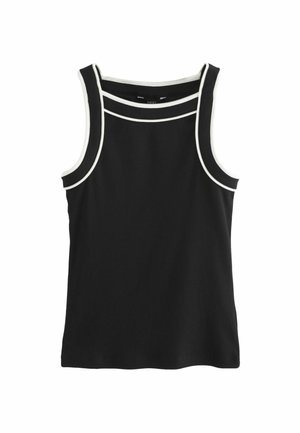 STRETCH CONTRAST TRIM  - Top - black