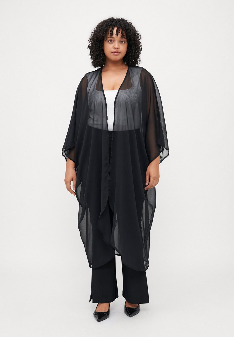 ONLY Carmakoma - CARHOWDY LIFE 3/4 KIMONO - Summer jacket - black, Enlarge