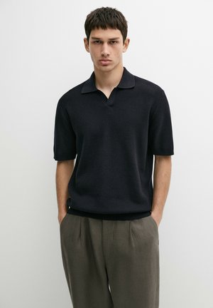 Massimo Dutti, Polotričko - mottled dark blue