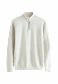 ZIP NECK - Svetr - ecru