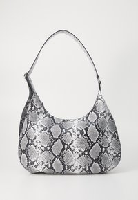 SAFREJA BAG - Tote bag - black white snake