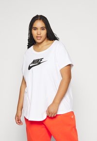 Nike Sportswear CLUB TEE - Marškinėliai su spaudiniu - white
