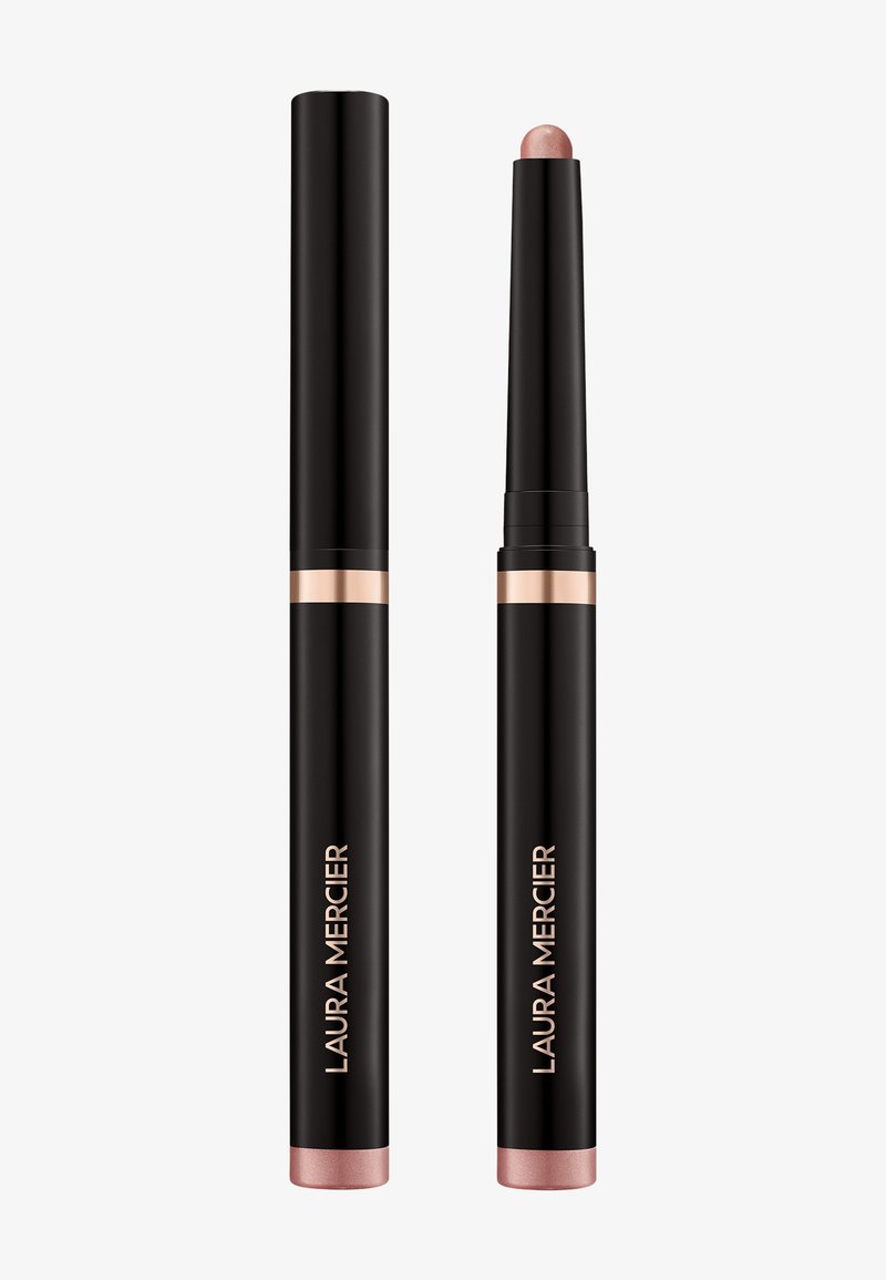 Zweifach eingesetzter Lippenstift in einer eleganten schwarzen Hülle mit Roségold-Akzenten. An einem Ende befindet sich eine spitze Mine für präzise Anwendung, am anderen Ende eine abgerundete Mine.