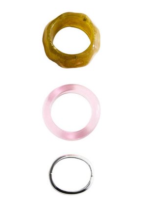 Mango, ADULT 3 PACK - Bracelet - silver-coloured light pink