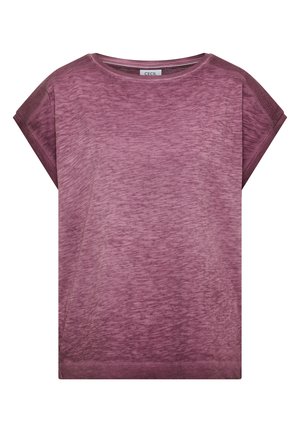 Cecil, T-SHIRT MIT BOATNECK IM GARMENT-DYE-LOOK - T-shirt basique - sweet grape red