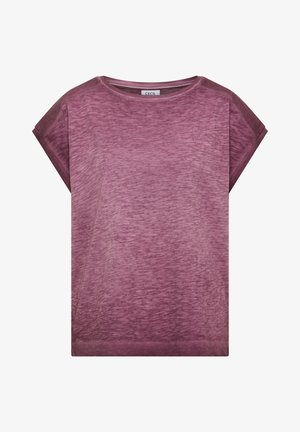 Cecil, T-SHIRT MIT BOATNECK IM GARMENT-DYE-LOOK - T-shirt basique - sweet grape red