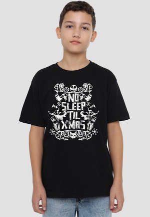 Disney THE NIGHTMARE BEFORE CHRISTMAS NO SLEEP TILL XMAS - Print T-shirt - black