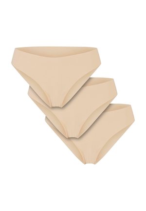 LASERCUT BRAZILIAN 3-PACK - Īsās apakšbikses - nude nude nude