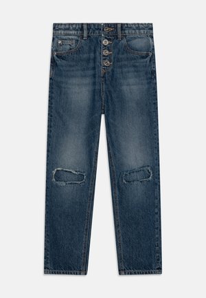 CHIARA DAMAGE - Jeans Straight Leg - blue denim