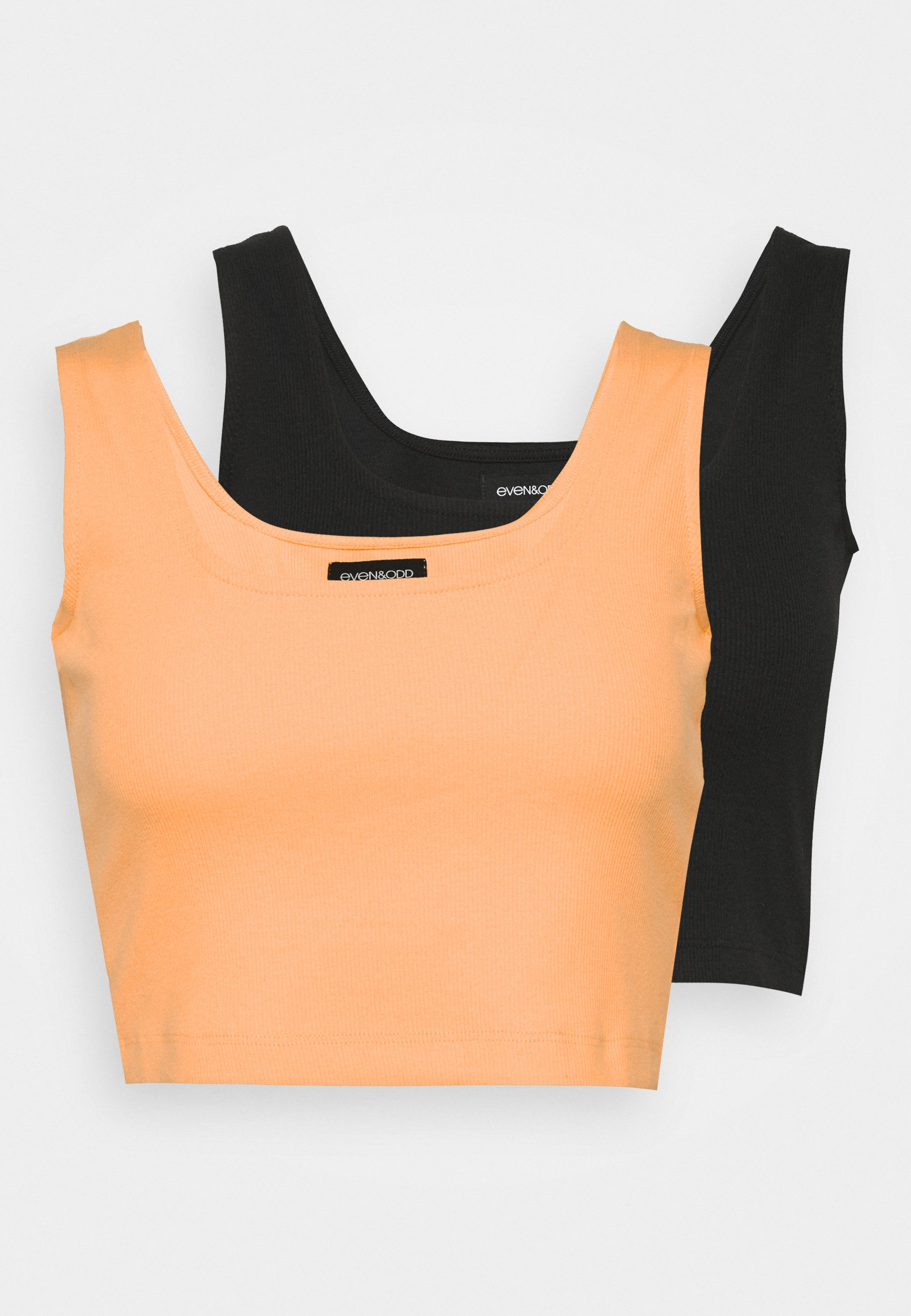 Orange and black top