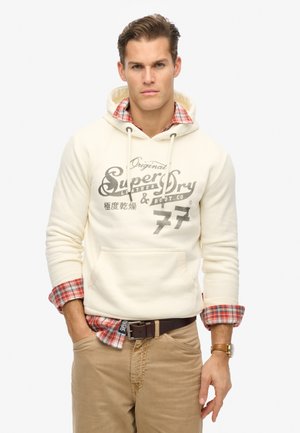 LEATHER & BOOT CO SCRIPT  - Jersey con capucha - cream