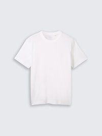 TOM TAILOR MIT STRUKTUR - T-shirt basic - white