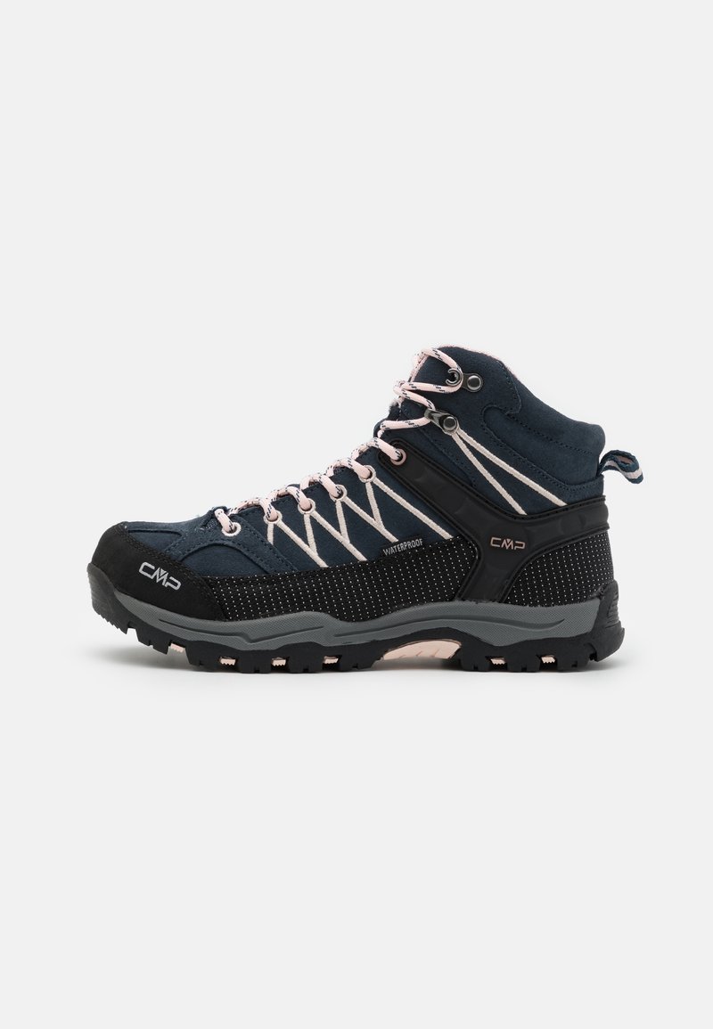 CMP KIDS RIGEL MID TREKKING SHOES WP UNISEX - Zapatillas de senderismo - asphalt/rose