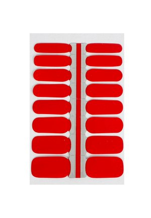 VARGU LAUED VEGANE NAGELFOLIEN SOLID RED - Nail stickers - red treasure