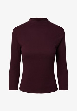 Pieces, TOP PCALLY 3/4 HIGH NECK - Μπλούζα με μακριά μανίκια - winetasting