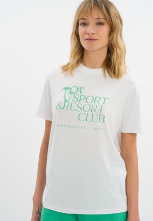 T-shirt print - white
