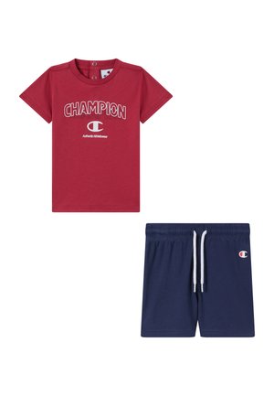 Champion GRAPHIC SET - Pantaloni scurți - bordeaux/dark blue