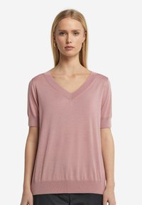 Falconeri V-NECK SHORT-SLEEVED - T-shirt - bas - pink