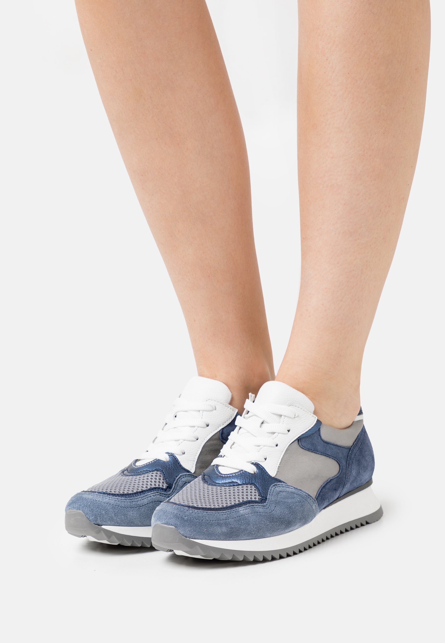 Gabor Comfort Sneakers laag - jeans/grey/weiß/Blauw - Zalando.nl