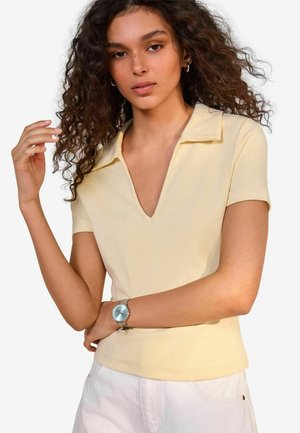 SHORT SLEEVE  - Pikeepaita - buttermilk yellow
